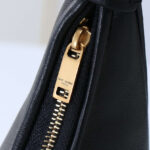 Saint Laurent Calypso Mini Hobo In Plunged Lambskin 791484 Black